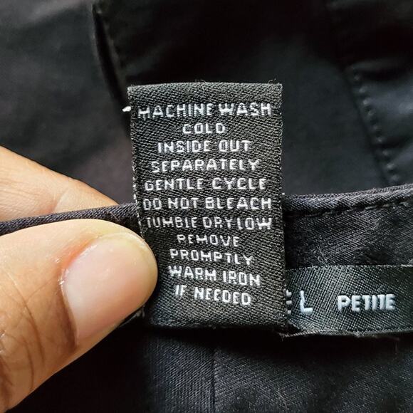 Zac & Rachel Black Straight Pants Size 10 Petite - Picture 9 of 10